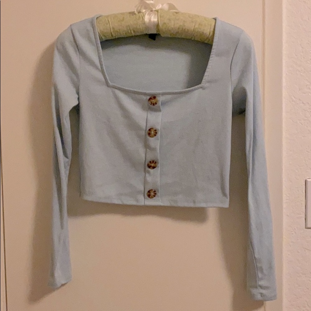 Baby Blue Long Sleeve Shirt